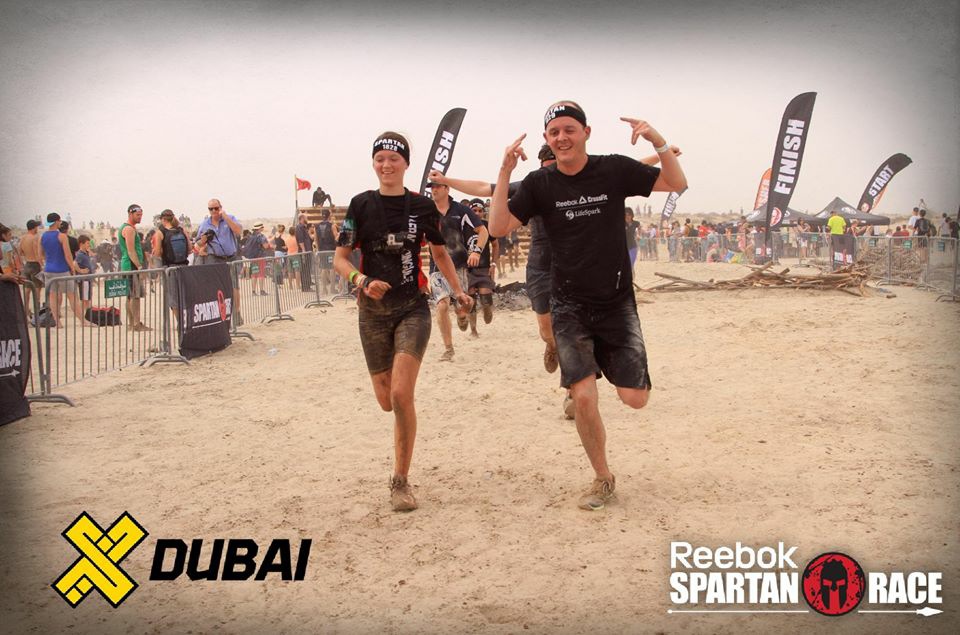 After running 5km in the desert during Spartan Race Arabia